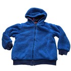 Hanna Andersson Boys Reversible Dinosaur Teddy Fleece Jacket Size 6-7