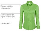 Womens Wrinkle-free Stretch Long Sleeve Button Down Dress Shirt Blouse Work