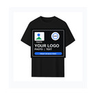 Custom T-shirt Personalized Photo Logo Text Front Back Print Unisex Cotton Tee