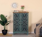 2 Doors Accent Storage Tall Cabinet Decorative Buffet   Sideboard Console Table