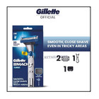 Gillette Mach3 Turbo Razor 3d 2up  1 Handle   2 Blade 