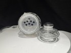 Princess House Fantasia Clear Crystal 4  Spice Jar W  Plastic Insert Large Holes