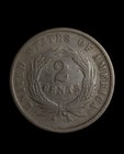 1864 Small Motto Copper Two Cent Piece 2c Type Coin Rare