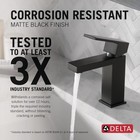 Delta Modern 1 Handle Project-pack Bathroom Faucet Black-certified Refurbished