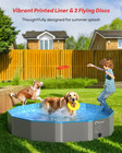 Foldable Dog Pool Large Dogs Swimming For Backyard Outdoor W  2 Flying Disks