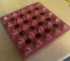Hf Barcelona Square Grid Cigar Ashtray Made From Rare Melamine Material  Red