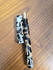 Vintage Belmont Oversize Cracked Ice Fountain Pen  14k  8 Nib  Working 