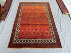 1950s Antique Afghan Baluchi Rug 5x8 Hand Knotted Persian Style Oriental Carpet
