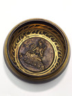Vintage Bronze Tibetan Singing Bowl - 5 1 4  X 2 1 2  Weighs 1 Lb 7 4 Ounces