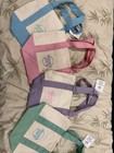 Trader Joe s Mini Pastel Foldable Canvas Tote Bag  Multicolor  Set Of 4