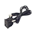 Car Dash Flush Mount 4 Pin 6 Pin Dual Usb Port Panel Extension Cable Adapter