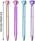 24 Pcs Diamond Ballpoint Pen Black Ink Retractable Crystal Jewel Pens Bling Meta