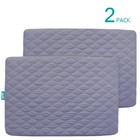 Mini Crib Mattress Pad Cover Fitted Pack N Play Protector Sheet Quilted 2 Pack