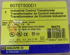 New Square D 9070t500d1 Industrial Control Transformer Single-phase - Free Ship