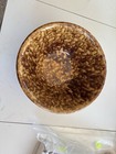Antique Rockingham Medium Spongeware Mixing Bowl