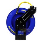       goodyear 3 8  X 50  Retractable Steel Reel Rubber Air Hose 1 4  Npt Heavy Duty