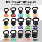 Everyday Essentials 35 Lb Full Body Exercise Strength Training Kettlebell Weight