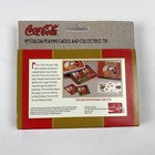 1998 Coca Cola Santa Claus Christmas Playing Cards Two Decks Tin  New Sealed Nos