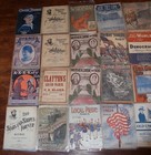 127x Wwi Wwii Rare War Ed  Antique Vintage Large Format Sheet Music Color Litho