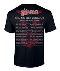 Xl Saxon 2024 Hell Fire   Damnation Black Band T-shirt Shirt Recent Tour Size