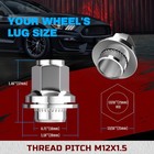 M12x1 5 Toyota Lexus Lug Nuts  13 16   21mm  Hex Oem Factory Style Chrome Mag Se