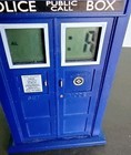 2009 Doctor Who Tardis Police Box Projection Alarm Clock Bbc Zeon Tested Works