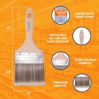 12-pack - 4  Flat Brushes For All Latex And Oil Paints   Stains