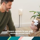 Safety 1st Outlet Cover With Cord 1 Count  pack Of 1   White   Cream 