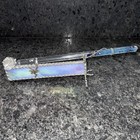 Iridescent Stained Glass Kaleidoscope With Quartz Crystal And Prismatic Wand 9   