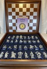 Danbury Mint Fantasy Of The Crystal  Chess Set- Complete -very Nice Condition 