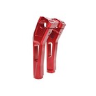 Red 8 0  Handlebar Riser Kit For Harley Softail Dyna Street Bob Fxlrst Fxst 