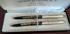 Vintage Arpege Chanel No 5 14k Gold Ballpoint Pen Set W  Presentation Box Mcm