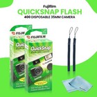 Fujifilm Quicksnap Flash 400 Disposable 35mm Camera     2 Pack     2 Hand Straps    