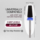 Usa  1 Pana 5 In 1 Nail Carbide Bit - Black - Medium Grit 3 32 