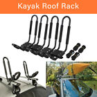 2 Pairs Kayak Roof Rack Carrier Boat Ski Surf Roof Mount Car Cross J-bar Rack Us