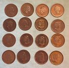 16 Coins Lot - 1997 - 2012 Canada Penny 1 Cent Coin - High Grade To Uncirculated