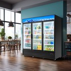 72 4 Cu ft Commercial Merchandiser 3 Swing Door 72  Cooler Refrigerator Etl