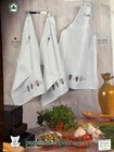 Permin Of Copenhagen Danish Art Needlework Kit 78-5300 2pc Towel Herbs Started