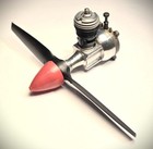 Vintage Cox 049 Engine - Freshly Serviced W  New Prop   Spiner - Free Shipping
