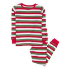 Leveret Kids Two Piece Cotton Matching Family Pajamas Striped Red White  