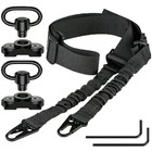 Tactical 2 Point Sling Qd Swivel Rifle Adjustable Gun Sling Strap W  Mlok Swivel