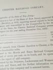 1893 New Jersey Train Document Chester Railroad Fred Gibbens Ludwig Miller