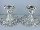 Pair Sterling Silver Reed   Barton Candlesticks Candle Holders Francis I X569