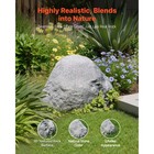 Uimoso Faux Landscape Rock Cover Lightweight Realistic Boulder Grey S