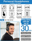 Fm Portable Radio  Stereo Headset With Lcd  Over Ear Foldable  Pocket