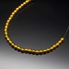 18k Solid Gold Handmade Tribal Round Sphere Spacer Beads Strand 4mm 12pc