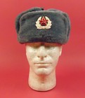 Soviet Army Ushanka Winter Fur Hat 1980s Orig Military Unused Size56   Cap Badge
