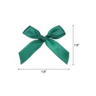 100pcs Mini Ribbon Bow 1 8 Inch Mini Fabric Satin Ribbon  Deep Dark Green