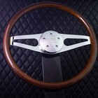 Forever Sharp 18  Wood Steering Wheel Chrome Freightliner  Kenworth  Peterbilt  