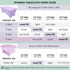 8 Feet Rectangular 96x30  Spandex Fitted Party Wedding Catering Tablecloth